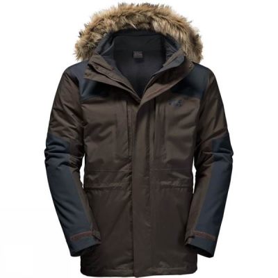 Chaquetas Jack Wolfskin Thorvald 3-in-1 Hombre - Verde Oliva / Marrones - Chile MFW087569